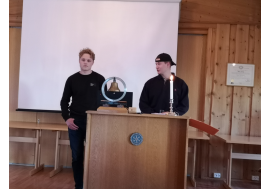 Våre to deltakere på årets RYLA, Simen Bjørgan og Herman Karterud